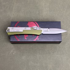 Microtech Glykon Bayonet OD Green Apocalyptic Standard and Overlay